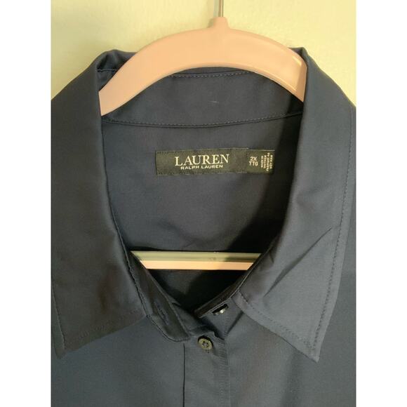 Lauren Ralph Lauren Black Label Navy‎ Blouse - Picture 3 of 6